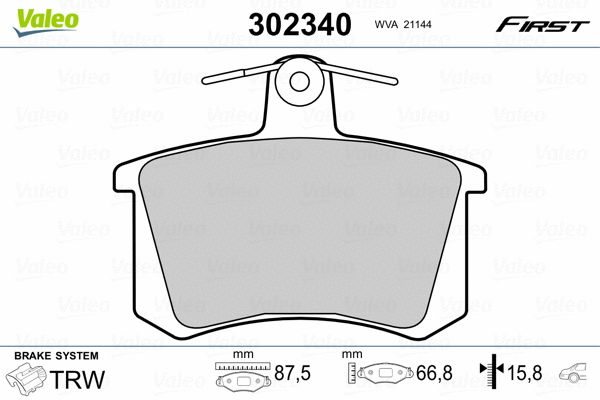 Brake Pad Set, disc brake