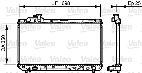 Radiator, engine cooling (734466)
