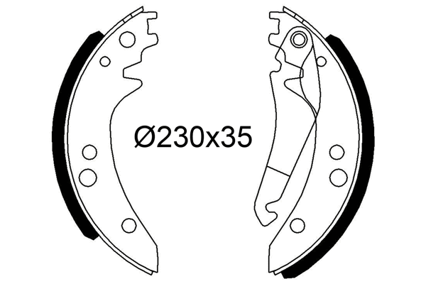 Brake Shoe Set (564311)