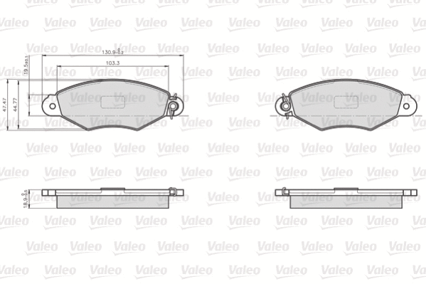 Brake Pad Set, disc brake (872981)