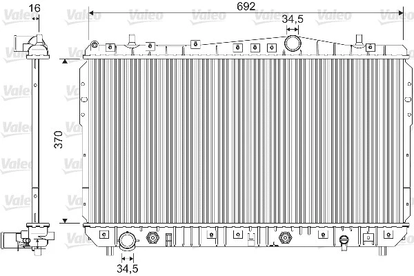Radiator, engine cooling (733128)
