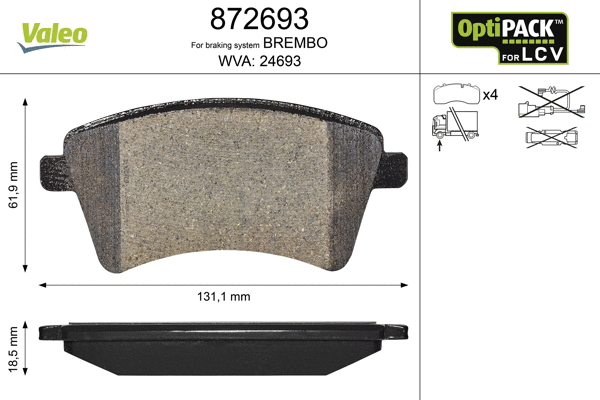 Brake Pad Set, disc brake