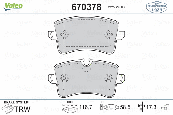 Brake Pad Set, disc brake