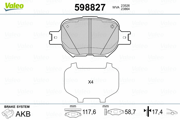 Brake Pad Set, disc brake