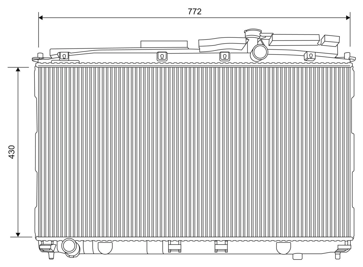 Radiator, engine cooling (701622)