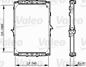Radiator, engine cooling (733531)