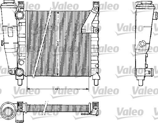 Radiator, engine cooling (883813)