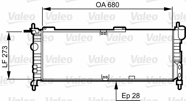 Radiator, engine cooling (732032)