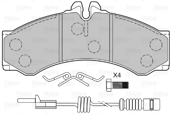 Brake Pad Set, disc brake (598966)