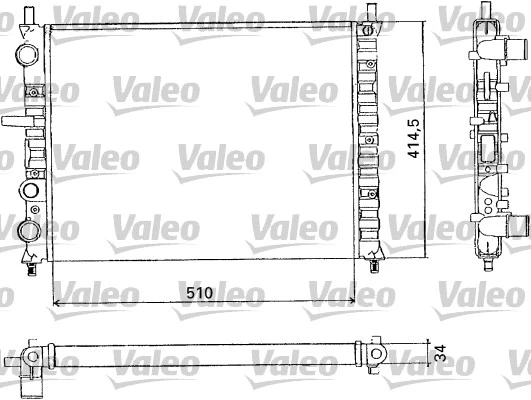 Radiator, engine cooling (731302)