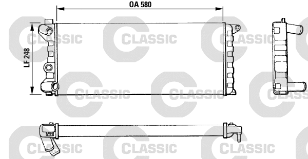 Radiator, engine cooling (311392)
