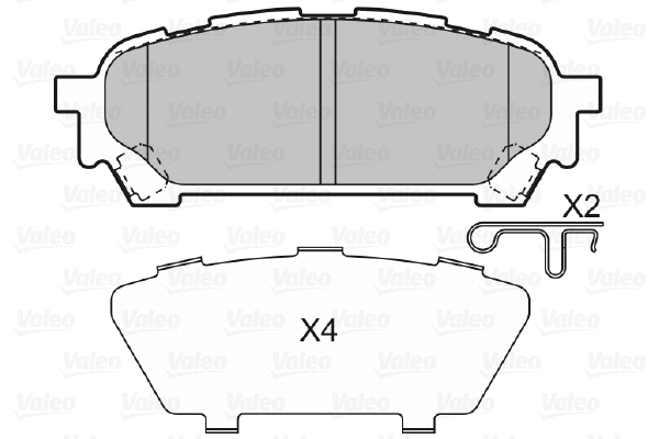 Brake Pad Set, disc brake (598875)