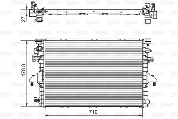 Radiator, engine cooling (701654)