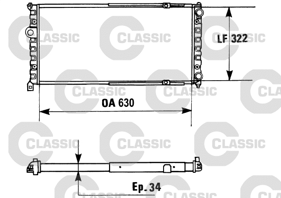 Radiator, engine cooling (230945)