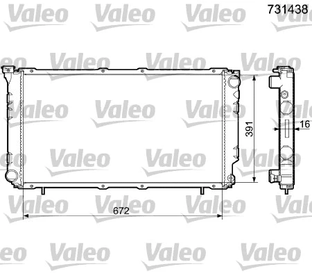 Radiator, engine cooling (731438)