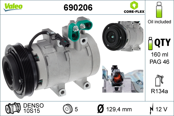 Compressor, air conditioning (690206)