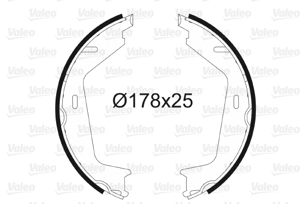Brake Shoe Set, parking brake (564201)