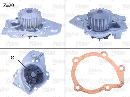 Water Pump, engine cooling (506011)