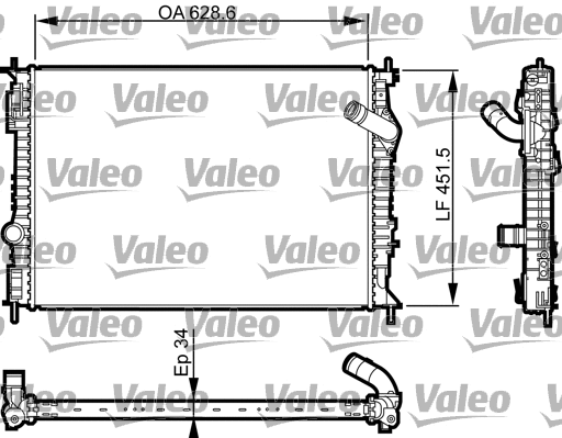 Radiator, engine cooling (735461)