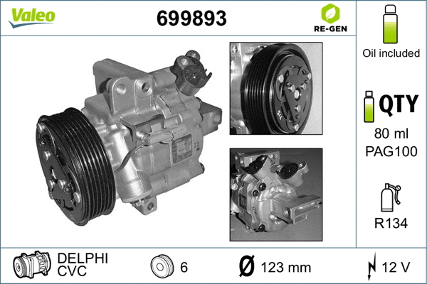 Compressor, air conditioning (699893)