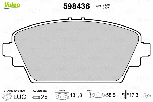 Brake Pad Set, disc brake