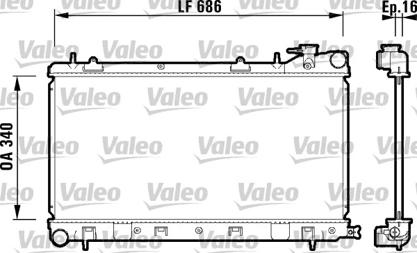 Radiator, engine cooling (732410)