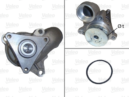 Water Pump, engine cooling (506976)