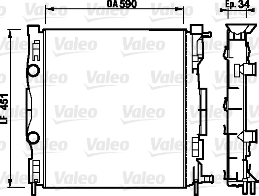 Radiator, engine cooling (732874)