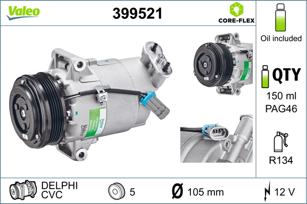 Compressor, air conditioning (399521)
