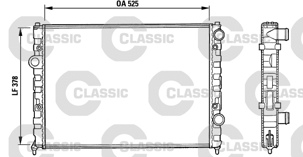 Radiator, engine cooling (231005)