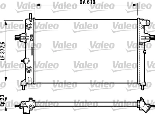 Radiator, engine cooling (732549)