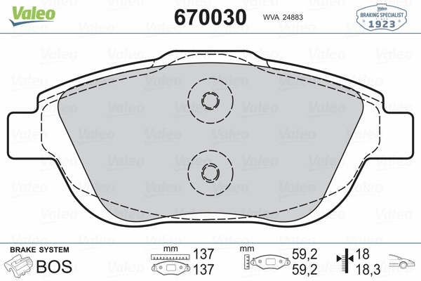 Brake Pad Set, disc brake