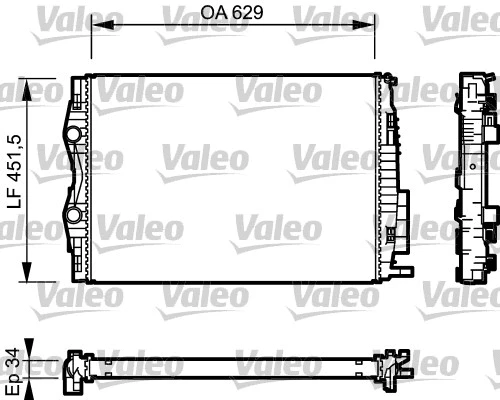 Radiator, engine cooling (734438)