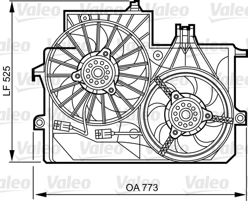 Support, radiator fan (696385)