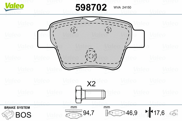 Brake Pad Set, disc brake