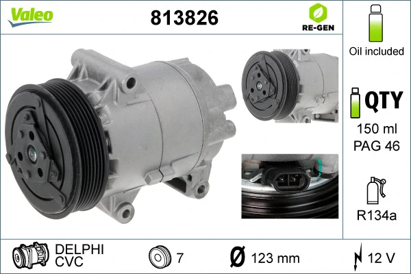 Compressor, air conditioning (813826)