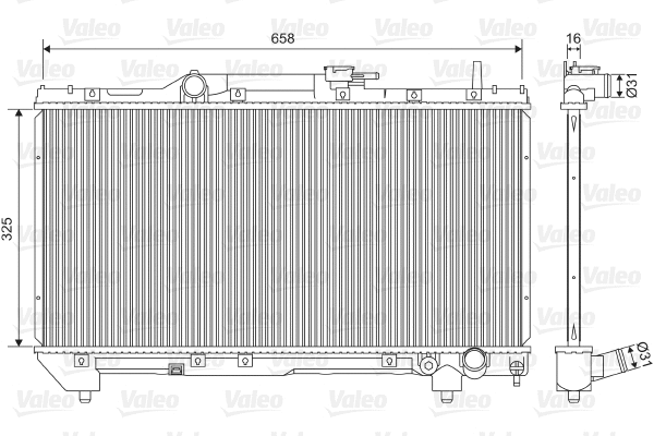 Radiator, engine cooling (701579)