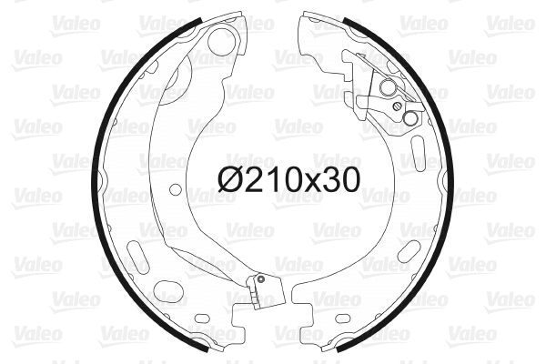 Brake Shoe Set, parking brake (564200)
