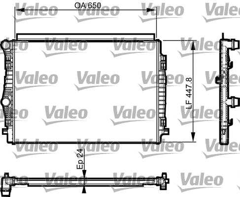Radiator, engine cooling (735559)