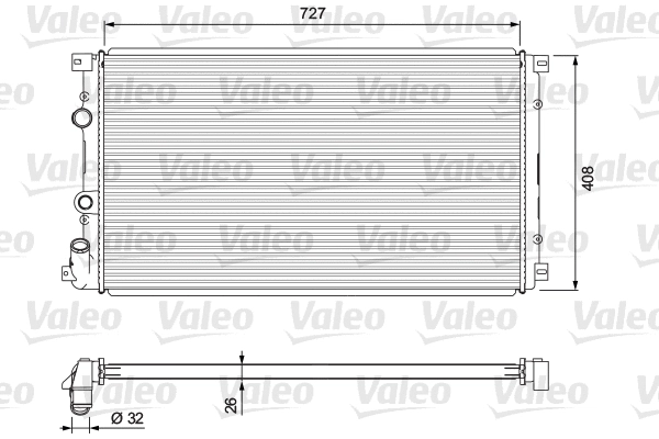 Radiator, engine cooling (701725)