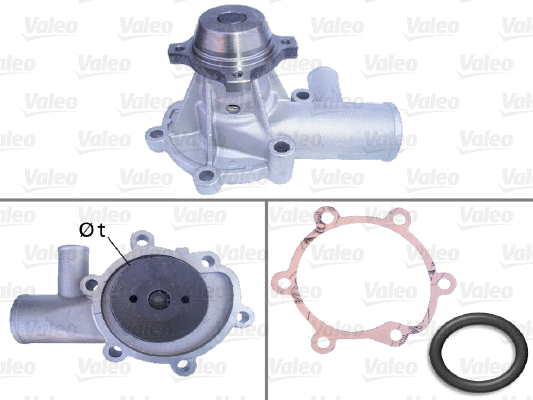 Water Pump, engine cooling (506133)