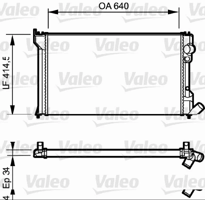 Radiator, engine cooling (819428)