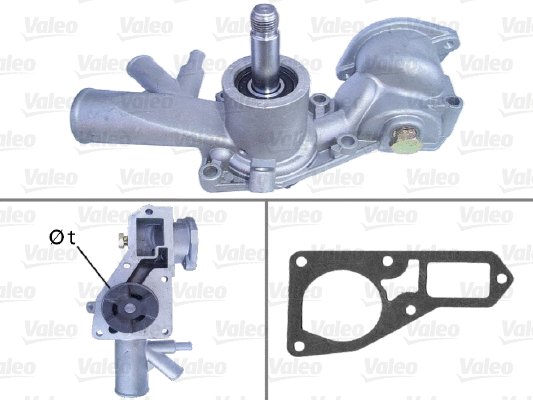 Water Pump, engine cooling (506122)