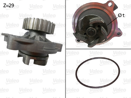 Water Pump, engine cooling (506336)