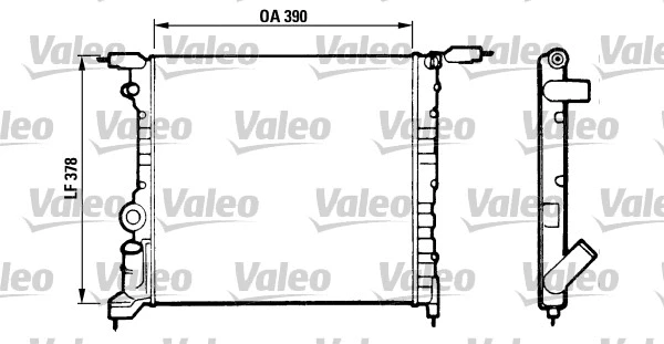 Radiator, engine cooling (816657)