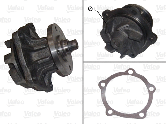 Water Pump, engine cooling (506881)