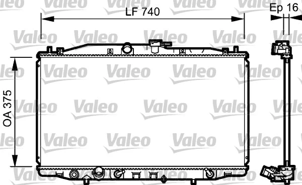 Radiator, engine cooling (735050)