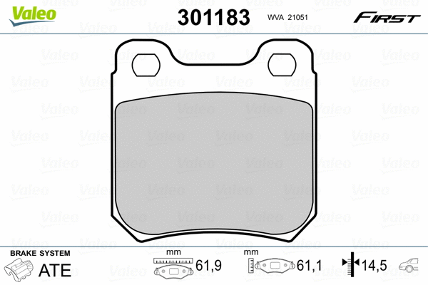 Brake Pad Set, disc brake