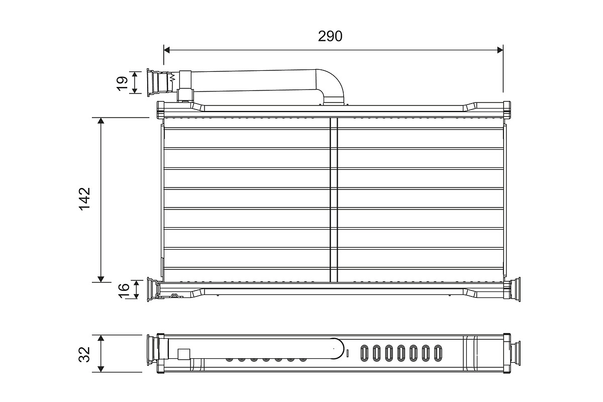 Heat Exchanger, interior heating (811527)