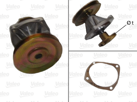 Water Pump, engine cooling (506143)
